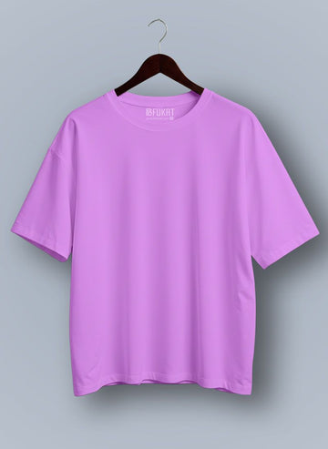 Lavender Plain Oversized T-shirt