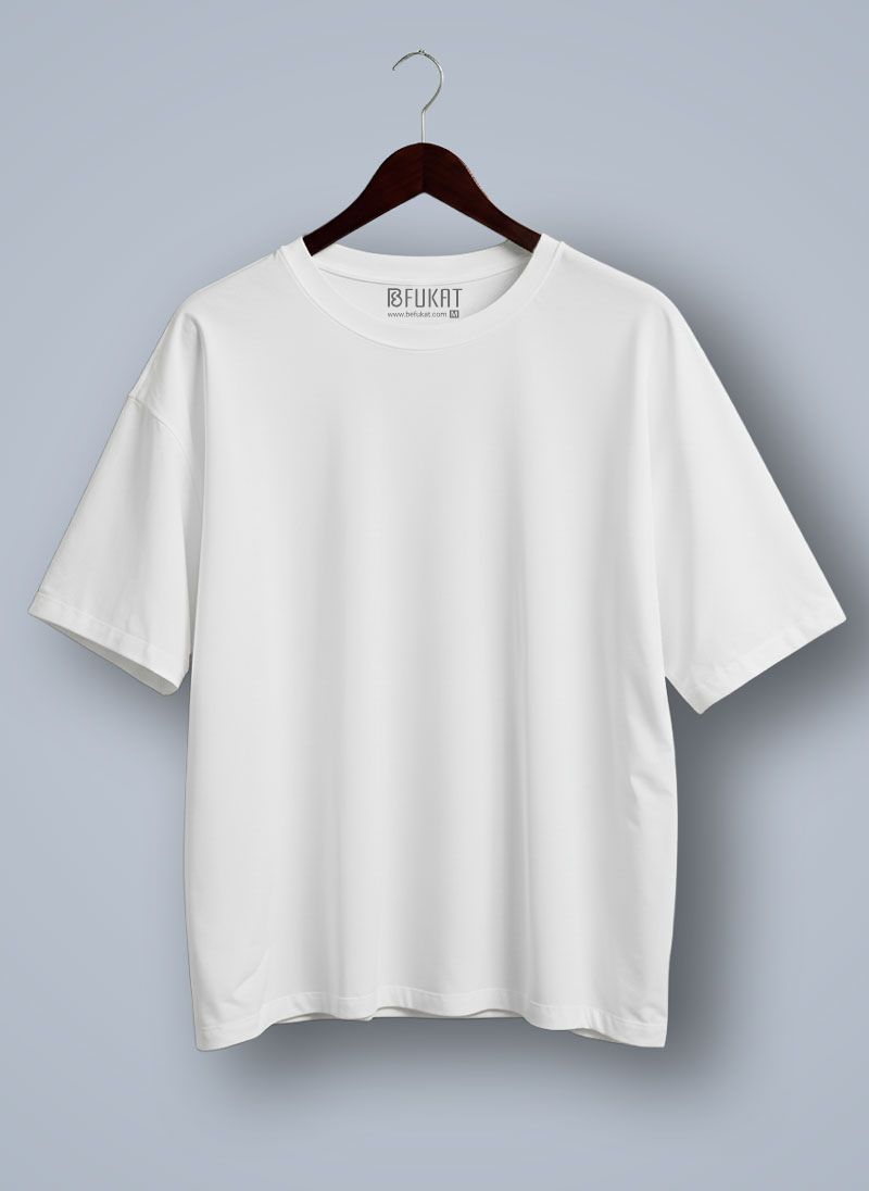 White Plain Oversized T-shirt